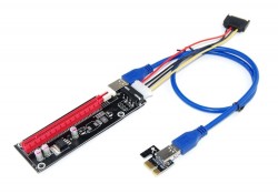 Riser PCIe PCI-E x1 to x16 Card USB3.0 Extender